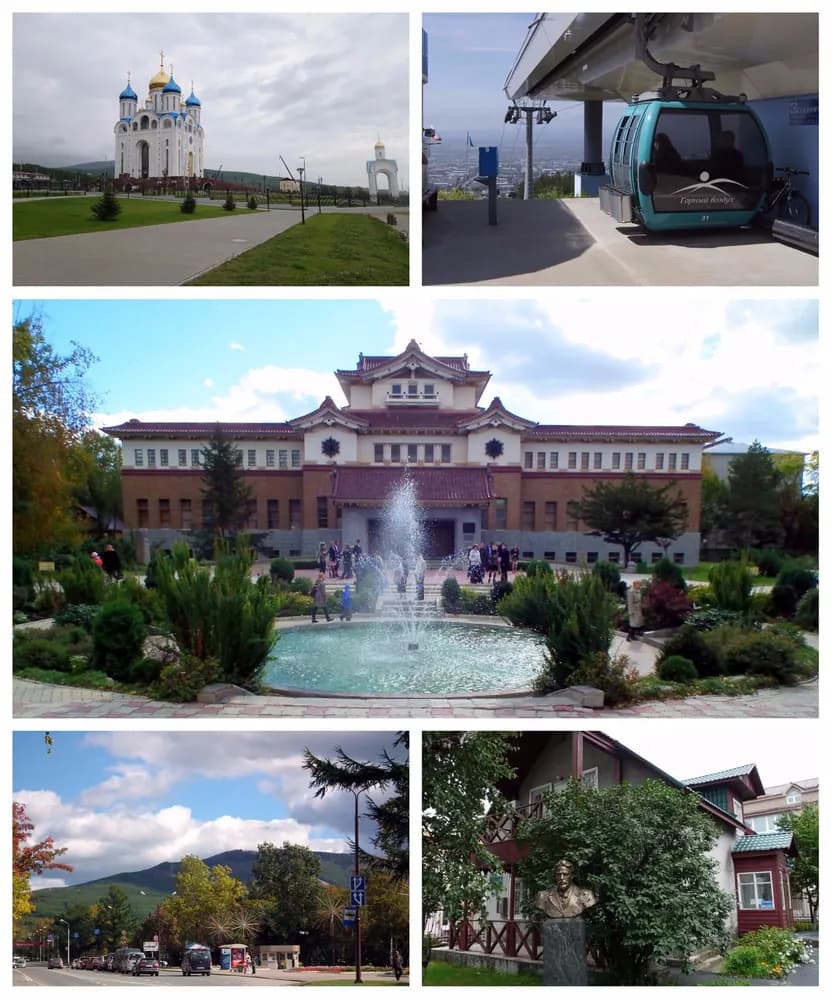 Панорама города Южно-Сахалинск