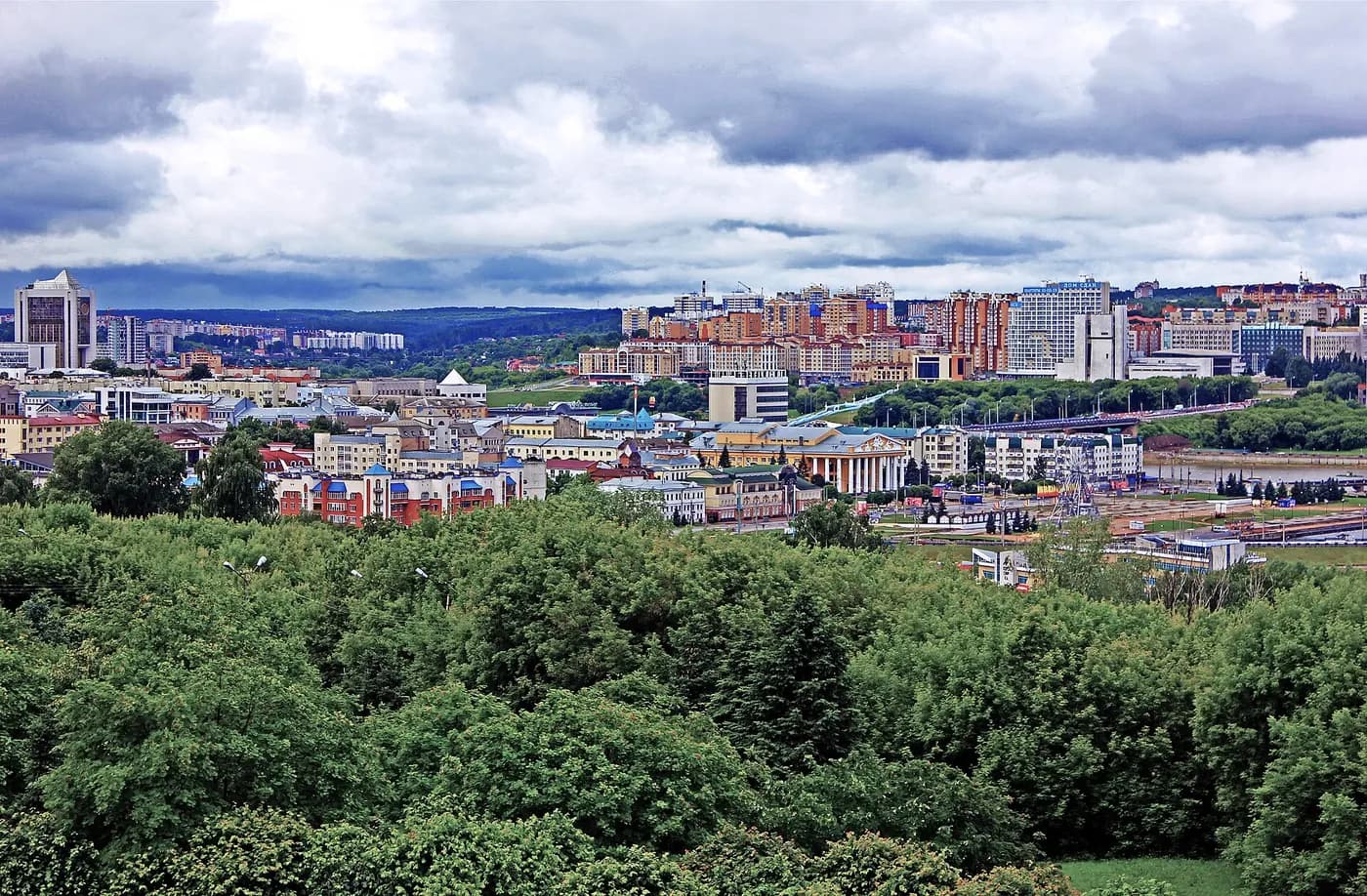 Панорама города Чебоксары