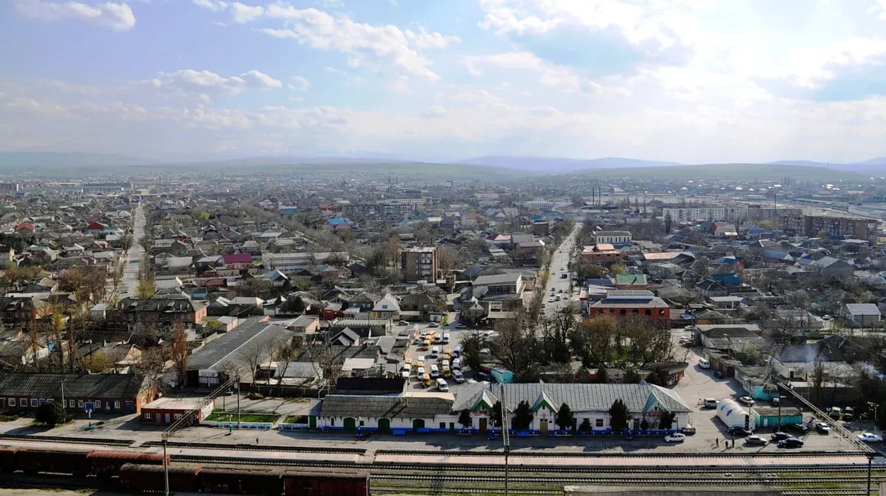 Панорама города Хасавюрт