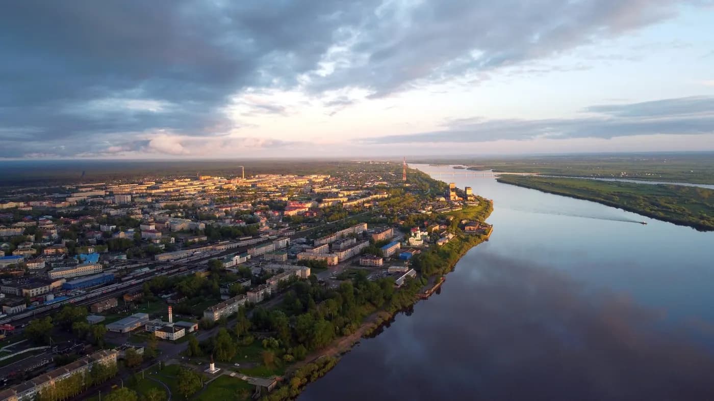 Панорама города Котлас