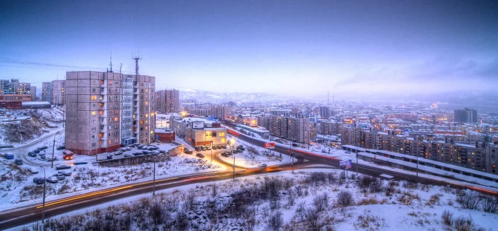 Панорама города Мурманск